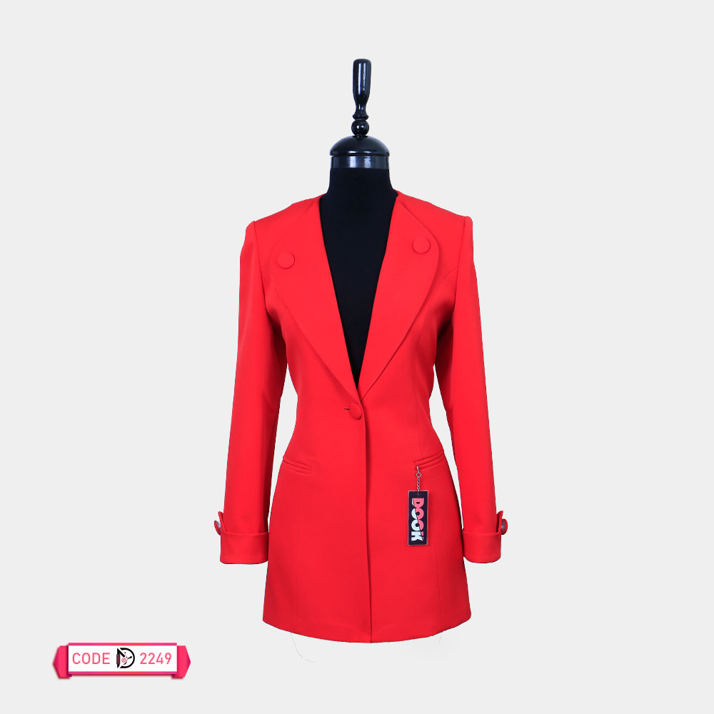 کت یقه انگلیسی زنانه یقه هفت کد 2249 خرید و قیمت انواع کت های مجلسی زنانه چهار فصل | برند دوک۲۰۲۴ کد ۲۲۴۹